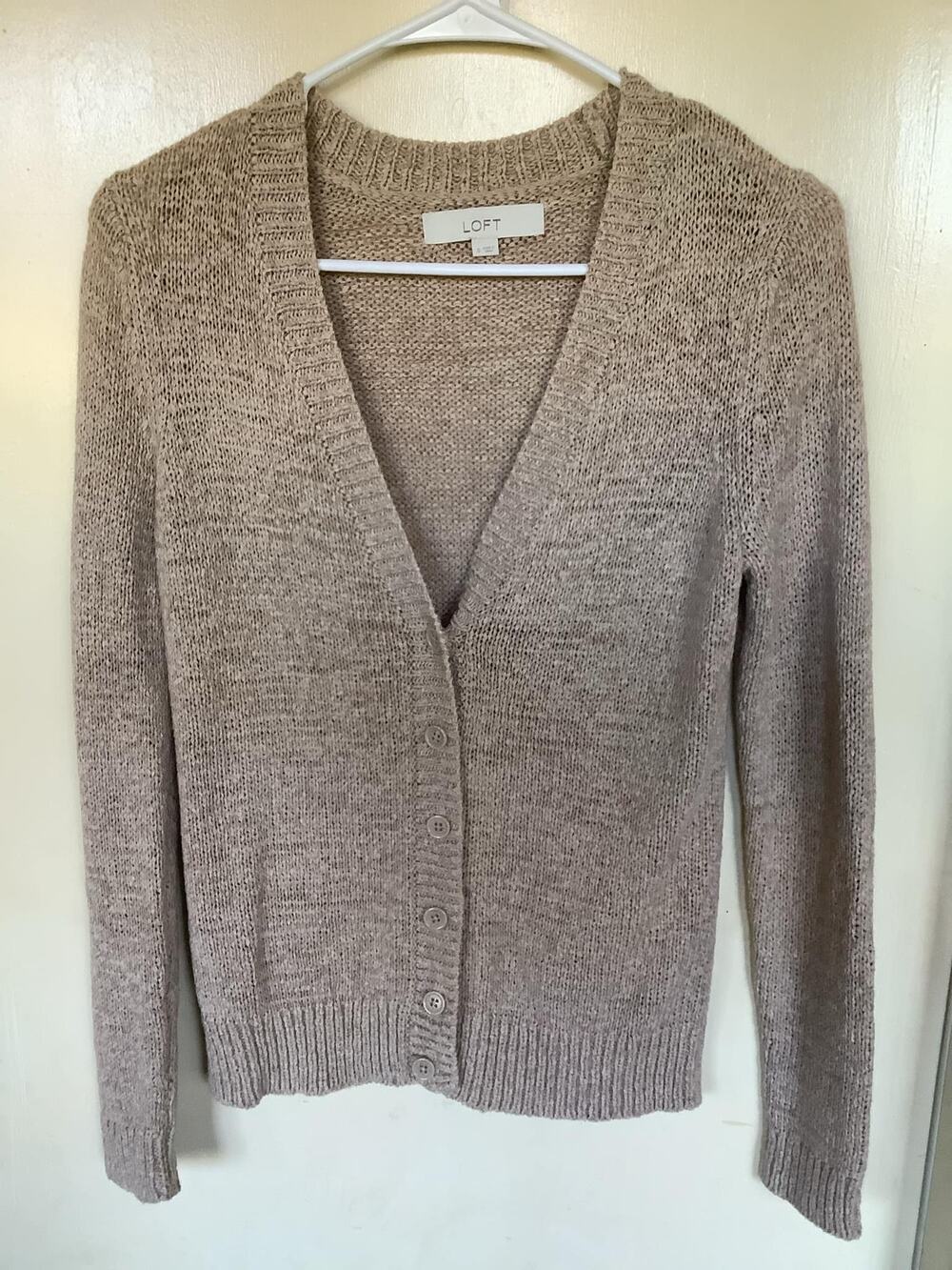 Loft v neck cardigan Sweater S